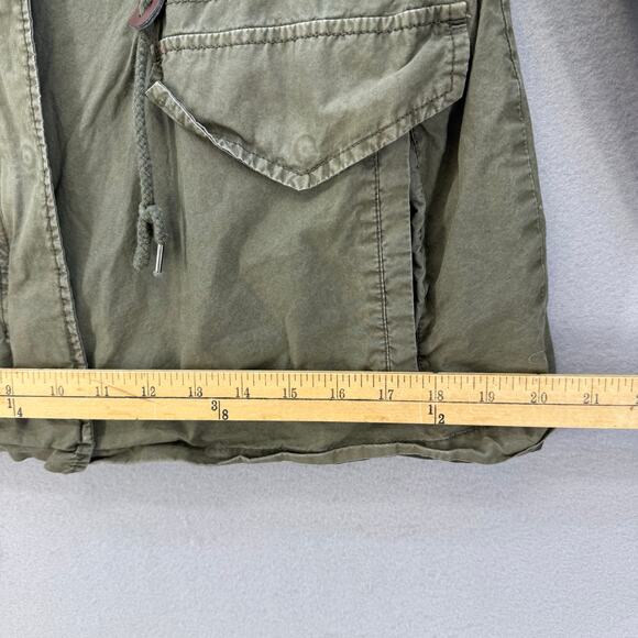 Levi Strauss & Co Jacket Women's M Olive Green Lightweight Stand Collar Military - Picture 10 of 12